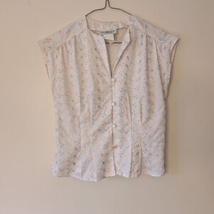 Women's Floral Button-Up Top